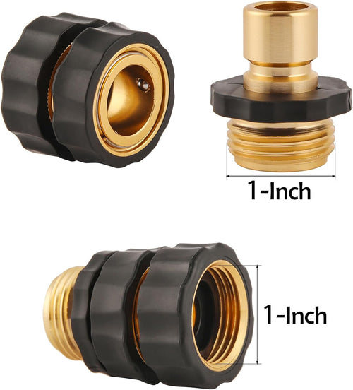 BILAL 6 Set Quick Connect Hose Fittings for Garden Hose Quick Connector with Gasket, 3/4 Inch GHT Male and Female Attachment Quick Release Water Hose Adapter